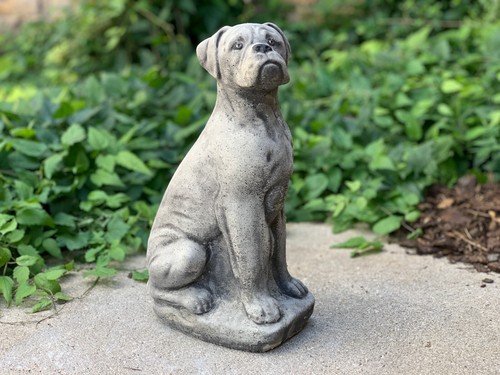Stone dog boxer - stone,