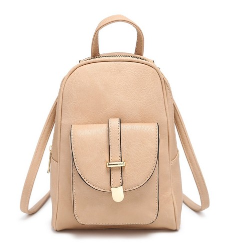 Women beige leather look - women's, pu