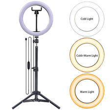 10/12/14 inch LED Ring Lights With Tripod Stand & Phone Holder for Selfie Makeup