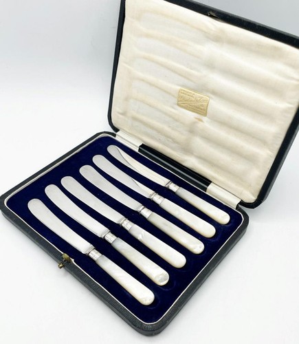 Picnic knives cased - x,