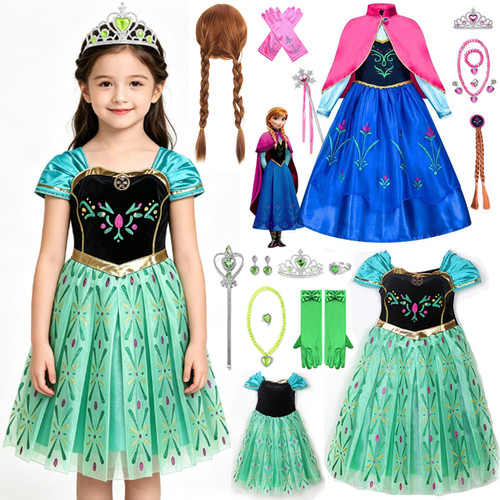 Anna costume girls princess - costume,
