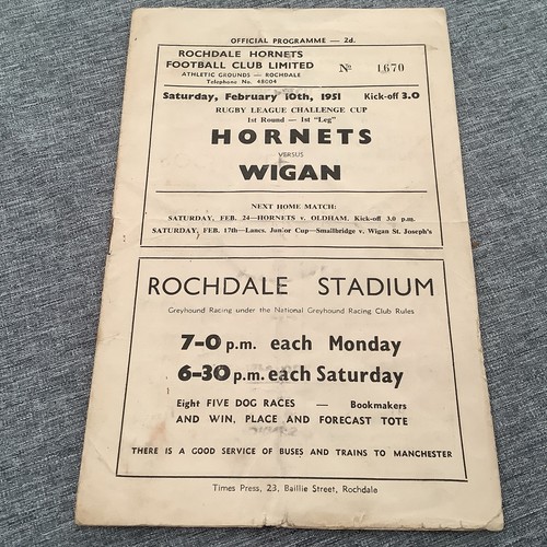 Rochdale hornets wigan rl - v,