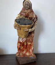 Vintage Antique Handmade Mexican Cartonería Folk Art Paper Mache Figure 14” 