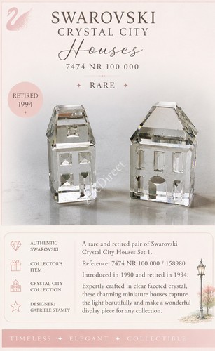 Swarovski crystal city houses - swarovski,