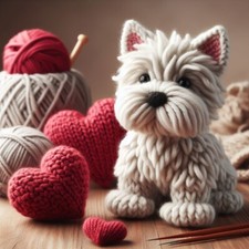 Luxury Westie Birthday Card -