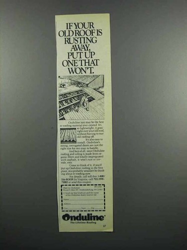 1983 onduline roofing old - onduline,