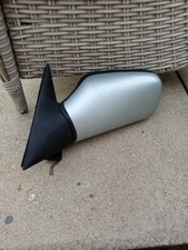 ROVER 800 N/S PASSENGER SIDE WING MIRROR BLACK 005502 Black & Silver Genuine 