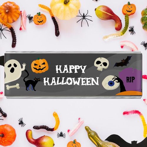 Halloween kit kat sticker - halloween,