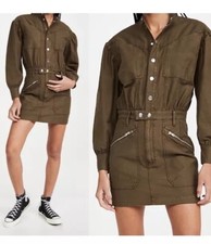 Frame Moto Zip Dress S M $348