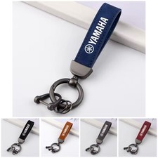 Yamaha Motorbike Keyring Suede Leather Metal for R1 R6 XSR MT07 R3 R125 MT09