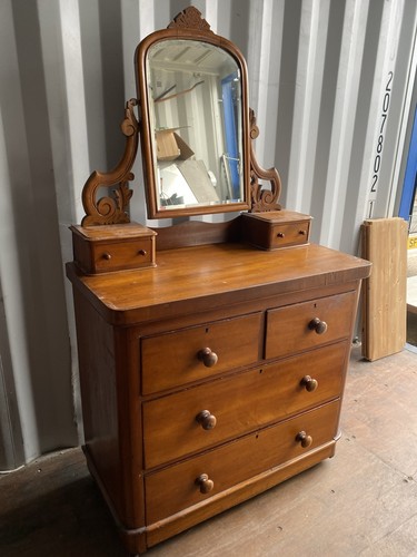 Victorian pine dressing table - dressing,