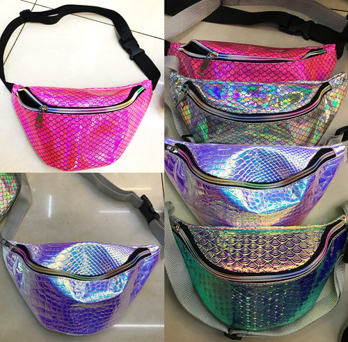Holographic bumbags festival - bumbags,