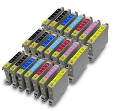 3 Sets + extra BK Compatible (non-OEM) Printer Ink Cartridges to replace T0487