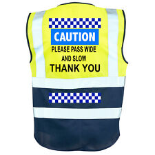 Pass Wide & Slow Horse Riding  Executive Hi  Viz High Visibility  Vest Two Band