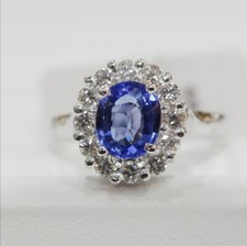 Natural Tanzanite 18K White