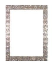 Flat Bright Mirror effect Mosaic Picture Photo Poster Frame A4  Pearl Silver 