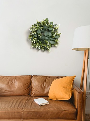 Artificial eucalyptus wreath - eucalyptus,