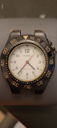 Fossil black gold - gold, white