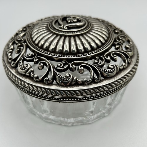 Brighton silver glass vanity - silver,