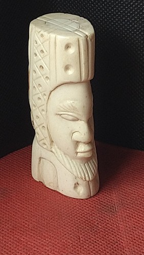 Vintage hand carved bovine - vintage,