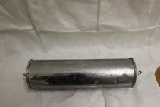 clock weights 3.4kg 25cm incl hook x 6.3cm dia Aluminium ? case cast iron inside