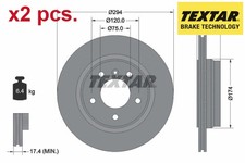 X2 PCS REAR BRAKE DISC SET