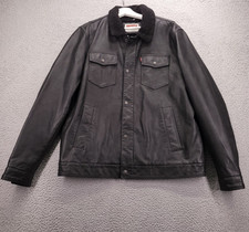LEVIS Jacket Mens LARGE Black