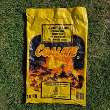 Coalite EMPTY Vintage Plastic Coal Bag Old Collectable J. Waite & Sons Lichfield