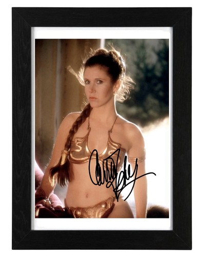 Carrie fisher signed autograph - fisher,