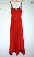 70s vintage disco red dress