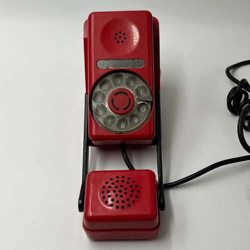 Vintage red rotary - rotary, dial