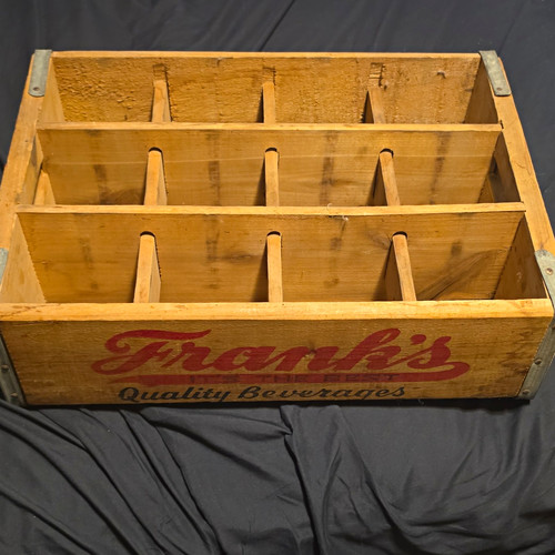 Frank wooden soda crate 79 - frank's,