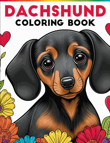 Dachshund coloring book fun - coloring,