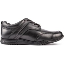 Hush Puppies Boys Harvey School Shoes Black