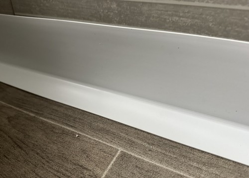 White pvc skirting 100mm - pvc, ,