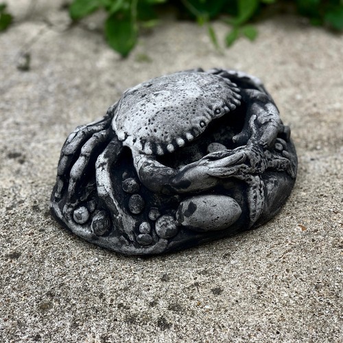 Outdoor vintage crab sculpture