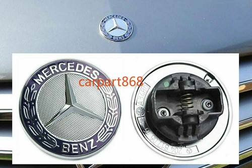 Blue front hood bonnet emblem - bonnet,