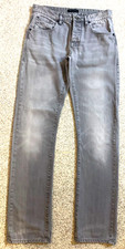 Ted Baker Mens STRETCH grey straight Jeans -  RN 95229 CA 25459 - Size 30 R
