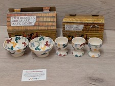 EMMA BRIDGEWATER / HOWDENS CERAMIC COCKEREL EGGCUPS AND BOWLS BUNDLE