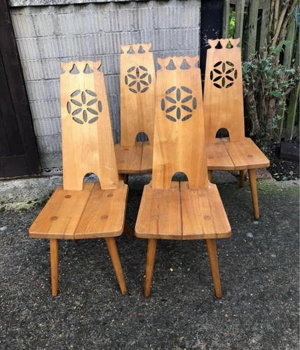 Vintage brutalist chairs - vintage,