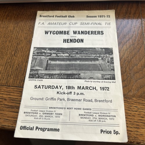 Wycombe hendon brentford - at,