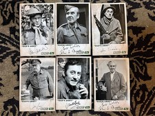 DAD'S ARMY CAST x 6 SIGNED