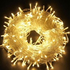 10-100m Fairy String Lights Christmas Outdoor Party Indoor Mains Plug in LED UK
