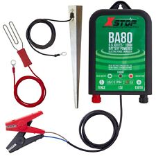 REFURBISHED XStop Electric Fence Energiser 12v Battery Powered Fencing Unit 10km