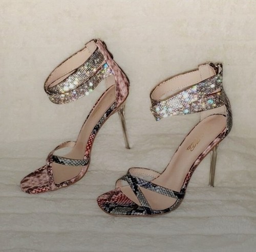 Mata pink snake - pink, print