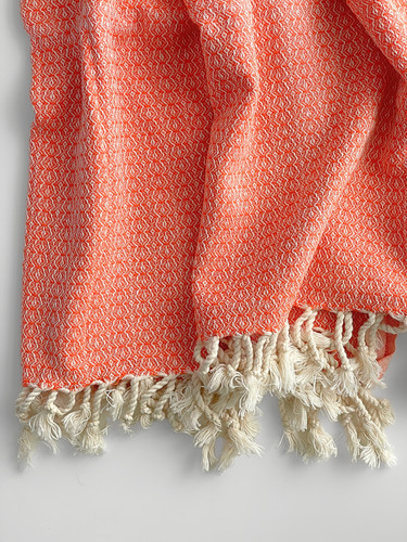 Orange linen diamond turkish - orange,