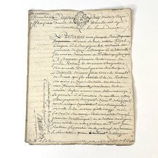 1777 Antique French Document