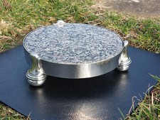 Rare James Dixon & Sons Silver Plate and Granite Teapot Trivet Sheffield 1920s