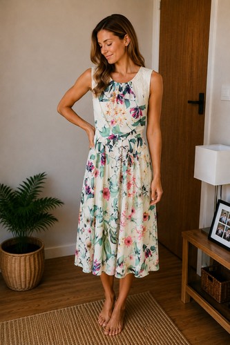 Monsoon women floral midi - women's,