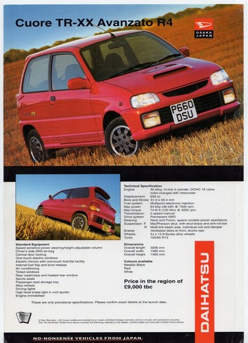 Daihatsu cuore avanzato - daihatsu,
